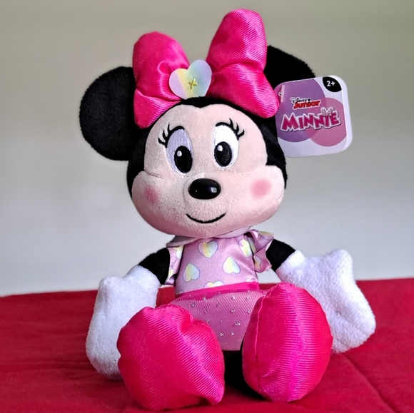 Disney Junior Other - 11" Disney Minnie Mouse Plush Toy  Dressed In Pink 🎀